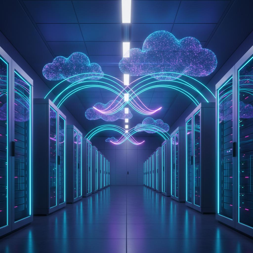 Ilustração técnica representando tecnologia relacionado a Como Implementar LLM com IA e ChatGPT API: Guia Co incluindo Ope...