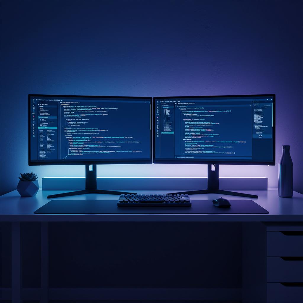 Ilustração técnica representando tecnologia relacionado a Guia de Programação 2026: Python, JavaScript e Dic