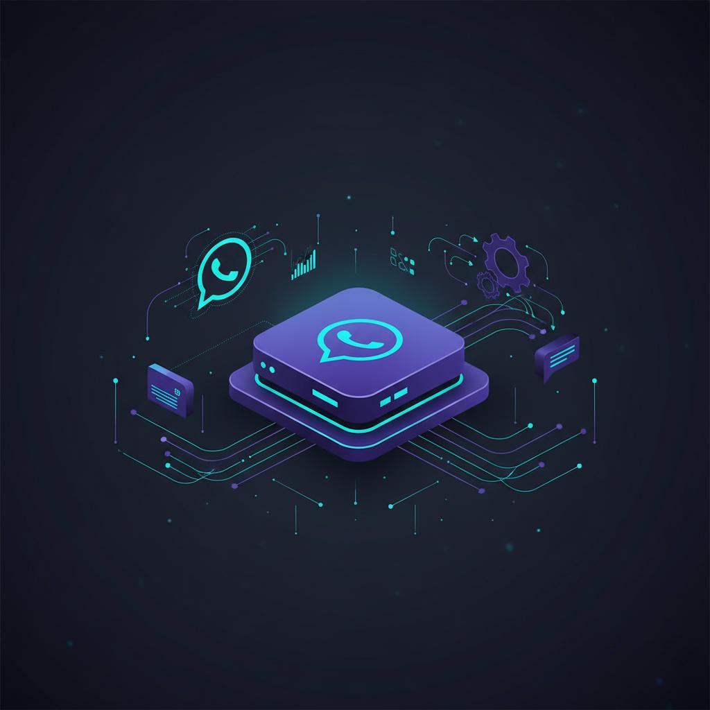 Ilustração técnica representando tecnologia relacionado a Evolution API: O Guia Completo para Automação no W incluindo Wha...