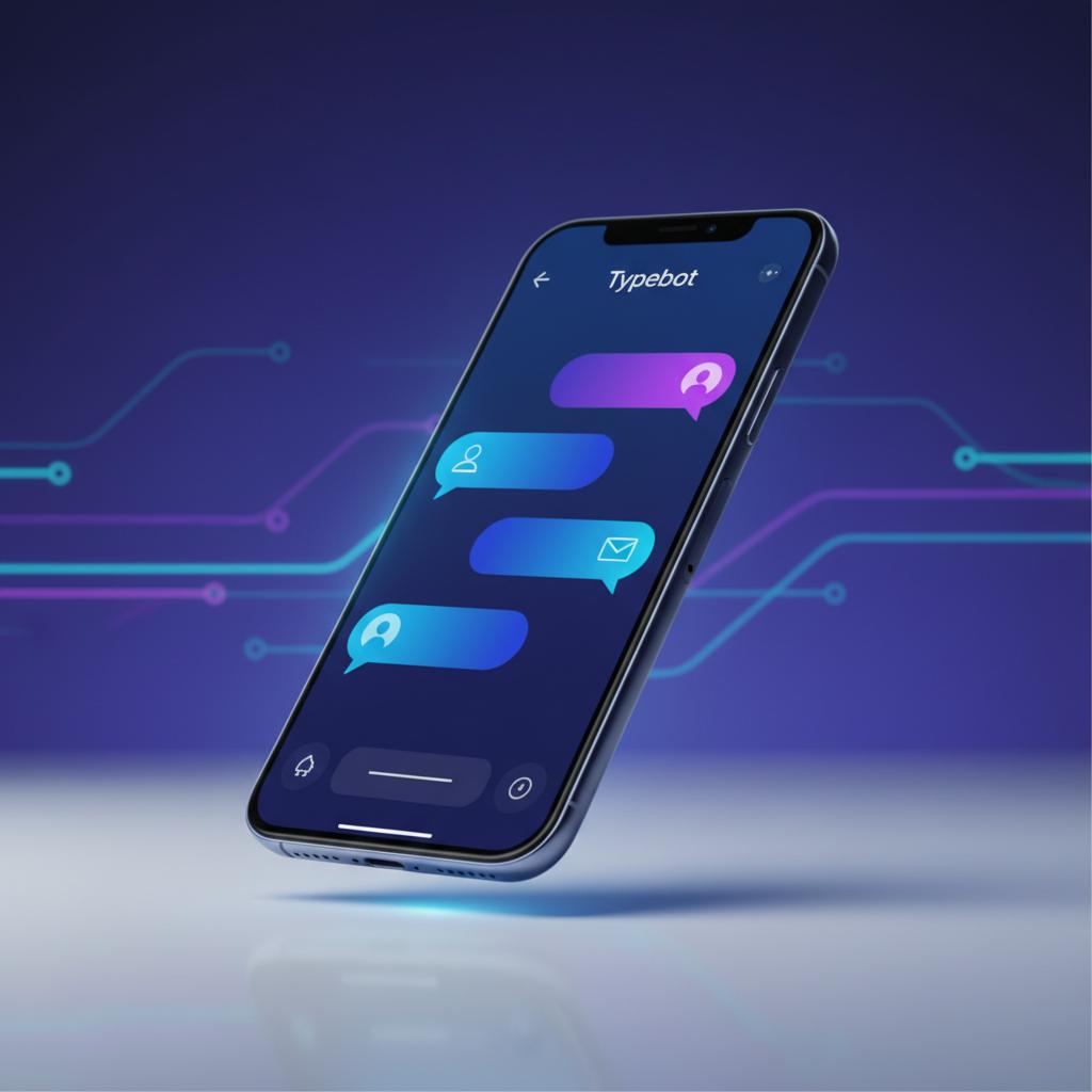 Ilustração técnica representando tecnologia relacionado a Guia Definitivo do Typebot: Crie Chatbots de Alta 