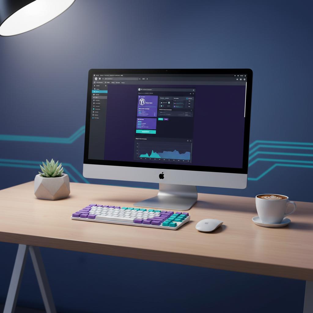 Ilustração técnica representando tecnologia relacionado a WordPress: O Guia Completo para Criar e Gerenciar  incluindo CMS