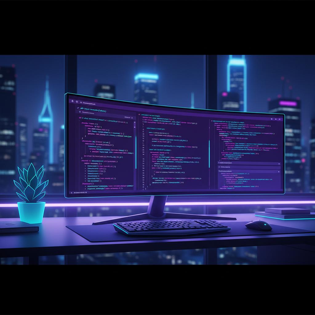 Ilustração técnica representando tecnologia relacionado a Guia de Programação 2026: Python vs JavaScript na 