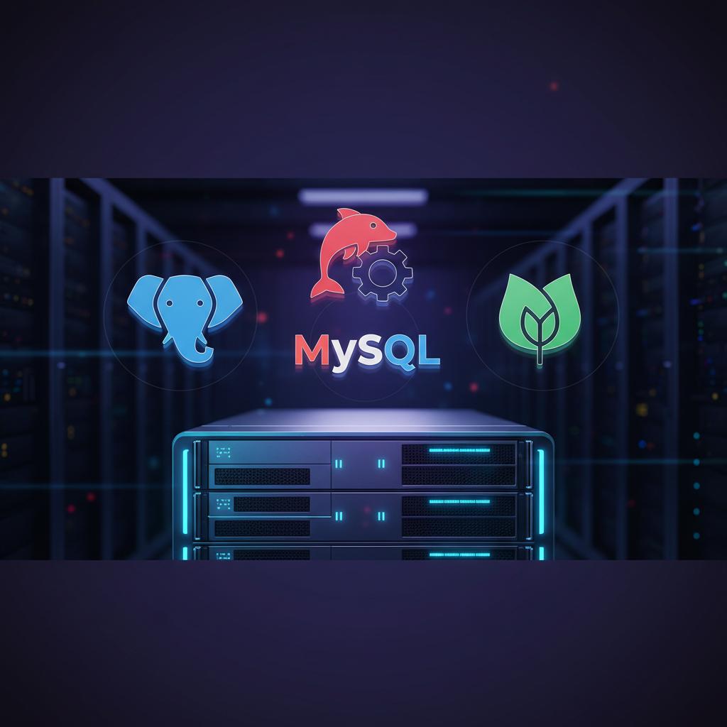 Ilustração técnica representando tecnologia relacionado a Qual Banco de Dados escolher? Guia de Especialista incluindo Pos...