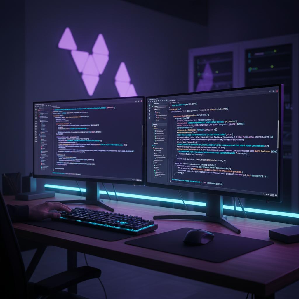 Ilustração técnica representando tecnologia relacionado a Guia de Programação 2026: Python vs JavaScript par