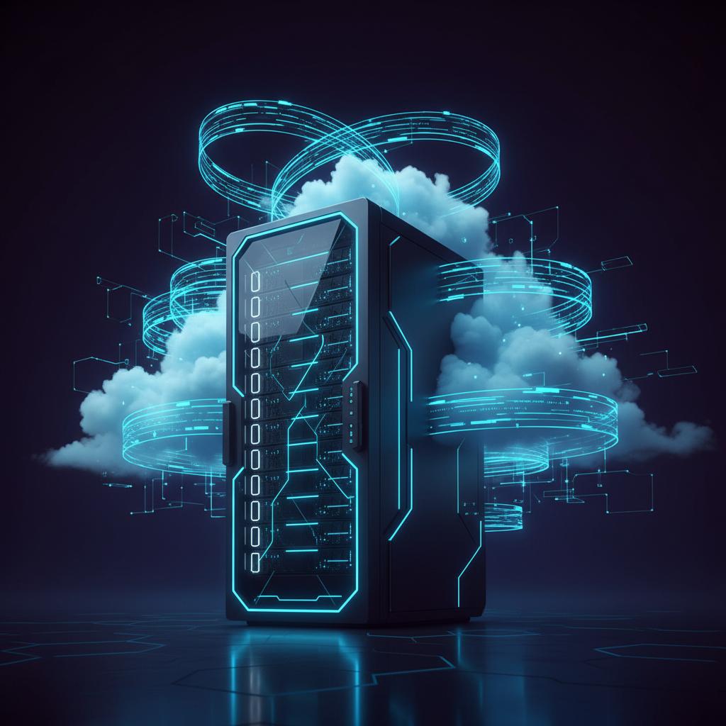 Ilustração técnica representando tecnologia relacionado a O que é VPS? Guia Definitivo de Servidor Virtual e