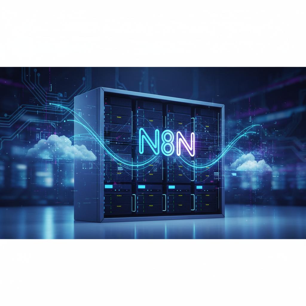 Ilustração técnica representando tecnologia relacionado a N8N: O Guia Definitivo para Automação e Workflows  incluindo aut...