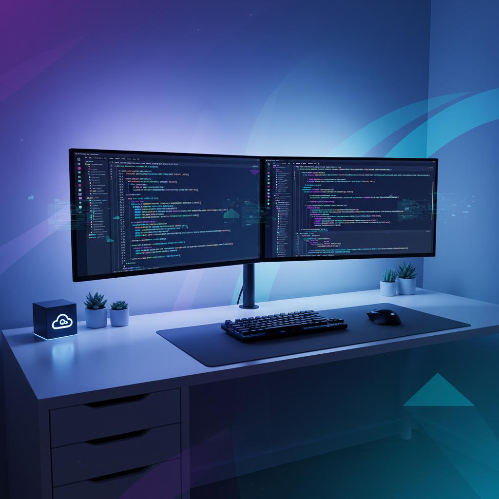 Ilustração técnica representando tecnologia relacionado a Guia de Programação 2026: Python vs JavaScript par