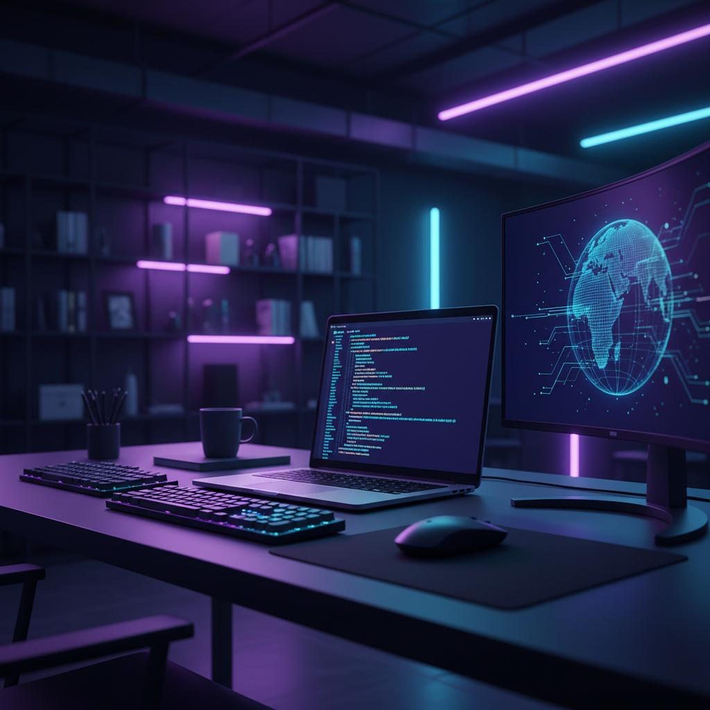 Ilustração técnica representando tecnologia relacionado a Guia Prático de Programação: Como Dominar Python e