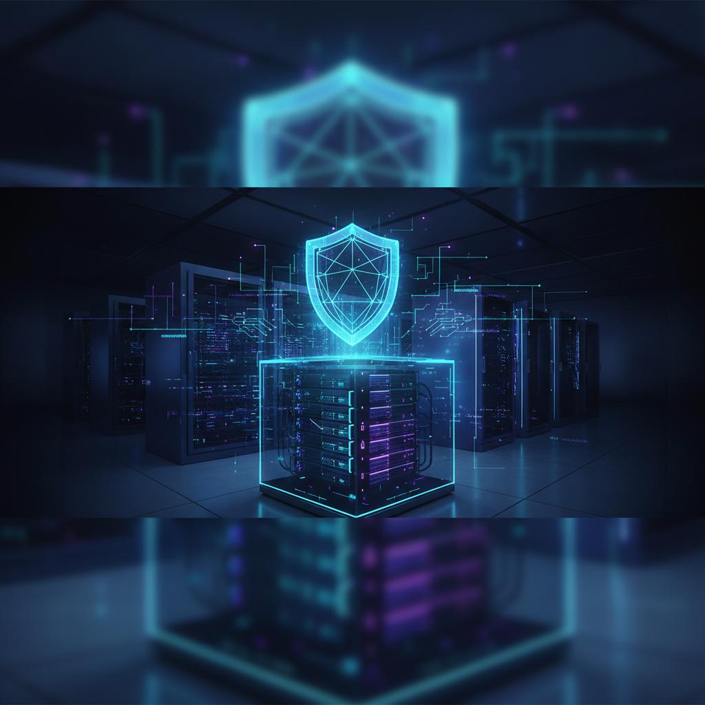 Ilustração técnica representando tecnologia relacionado a Segurança Web: Como Proteger Seu Servidor e Dados  incluindo VPS