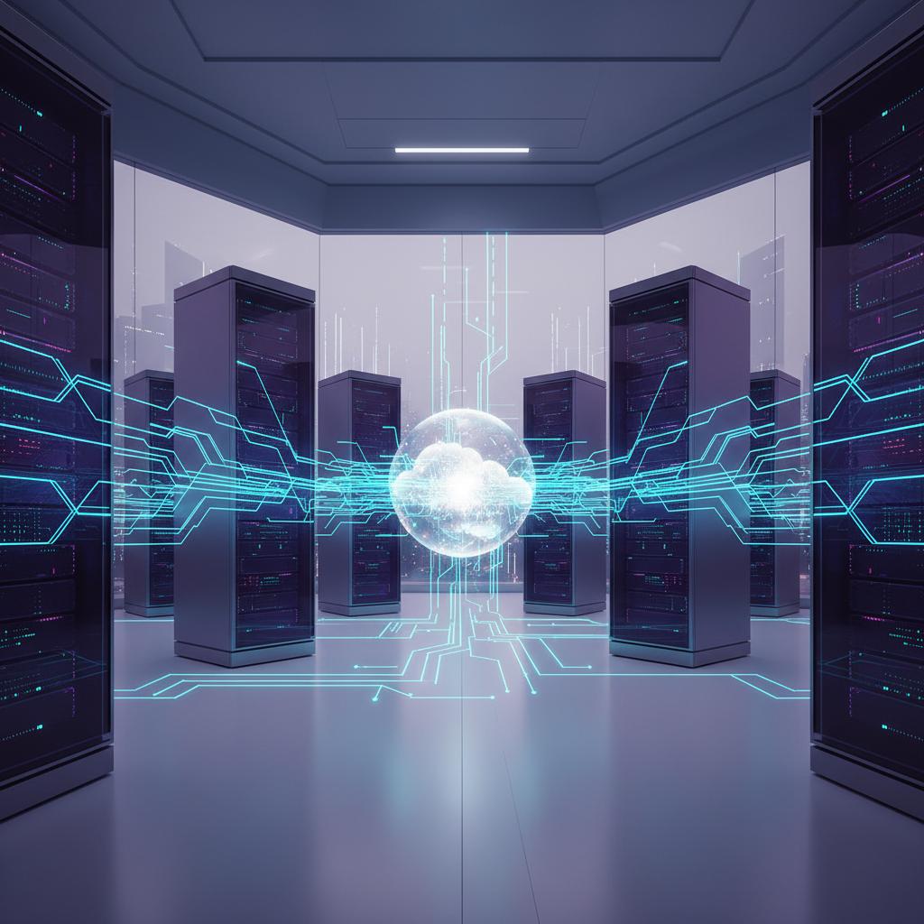 Ilustração técnica representando tecnologia relacionado a O que é VPS? Guia Definitivo sobre Servidor Virtua incluindo hos...