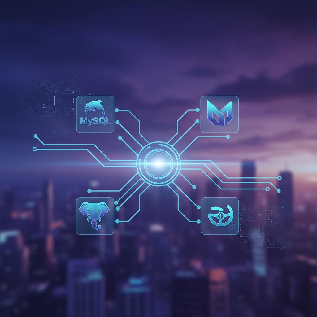 Ilustração técnica representando tecnologia relacionado a Qual Banco de Dados Escolher? Guia Definitivo para incluindo Pos...