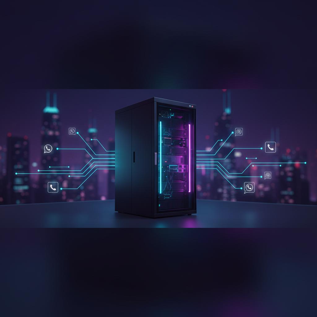 Ilustração técnica representando tecnologia relacionado a Evolution API: Guia Completo para WhatsApp Automat incluindo Wha...