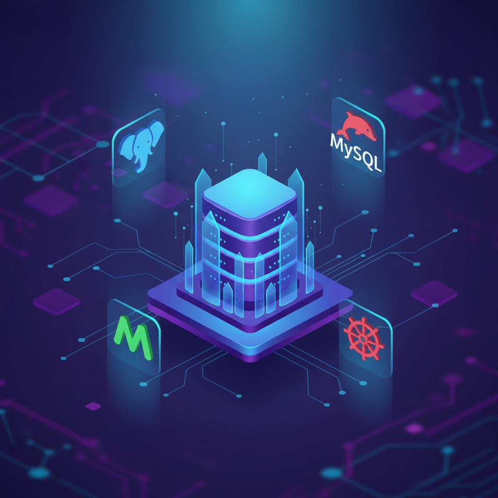 Ilustração técnica representando tecnologia relacionado a Qual Banco de Dados escolher? Guia Completo para P incluindo Pos...