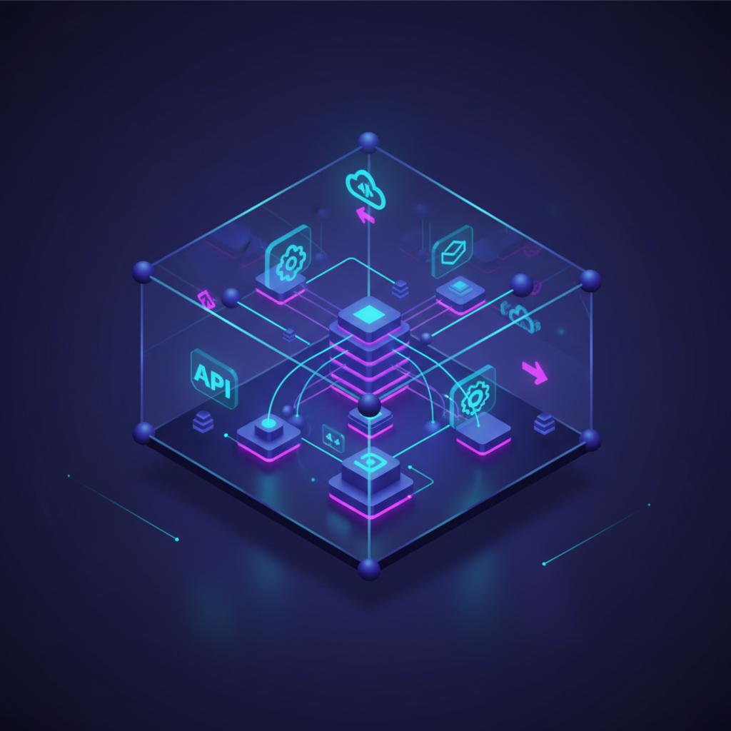 Ilustração técnica representando tecnologia relacionado a N8N: O Guia Definitivo para Automação e Workflows 