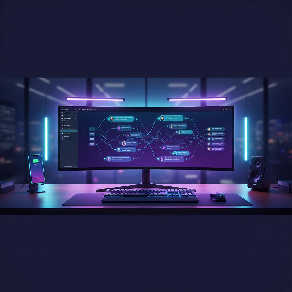 Ilustração técnica representando tecnologia relacionado a Typebot: Guia Completo para Criar Formulários de C incluindo cha...