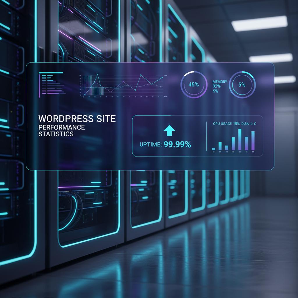 Ilustração técnica representando tecnologia relacionado a WordPress: Como Hospedar e Escalar seu Website com incluindo VPS