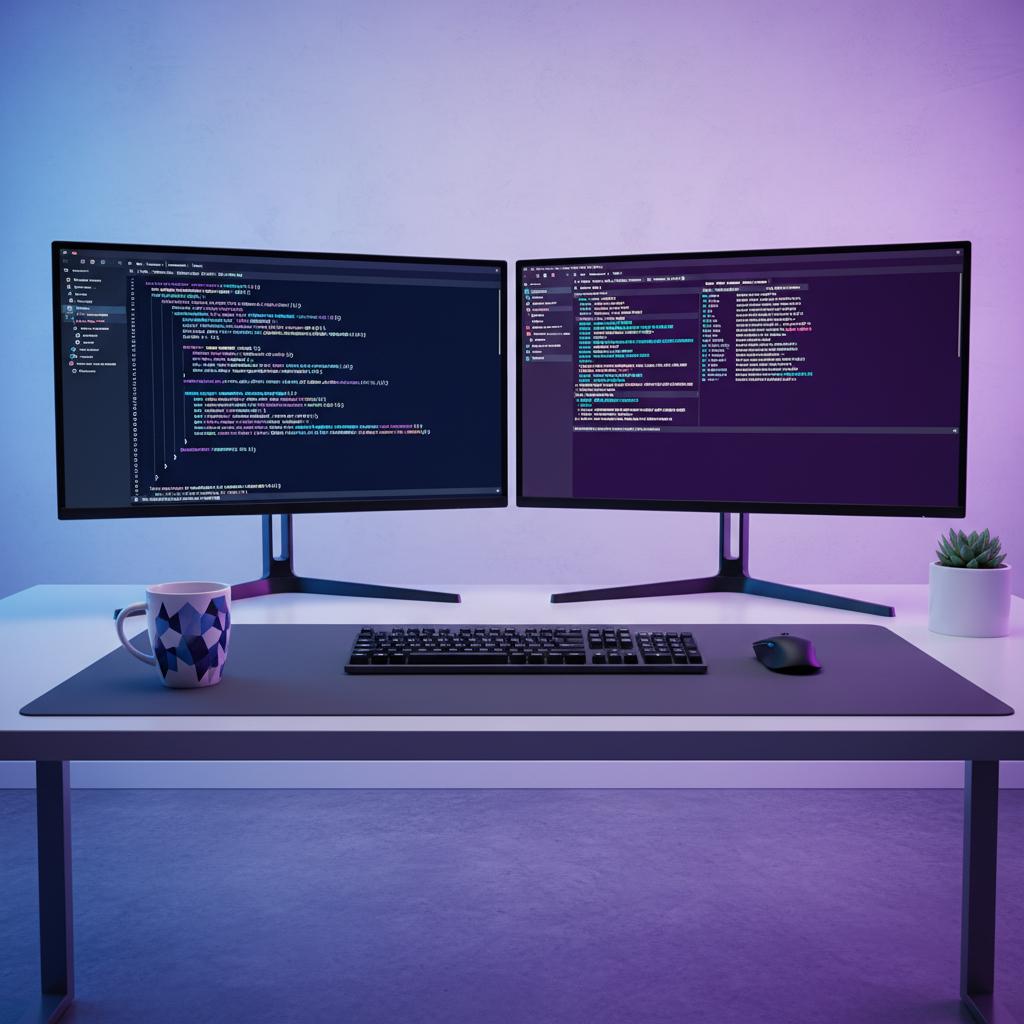 Ilustração técnica representando tecnologia relacionado a Guia de Programação 2026: Python vs JavaScript par