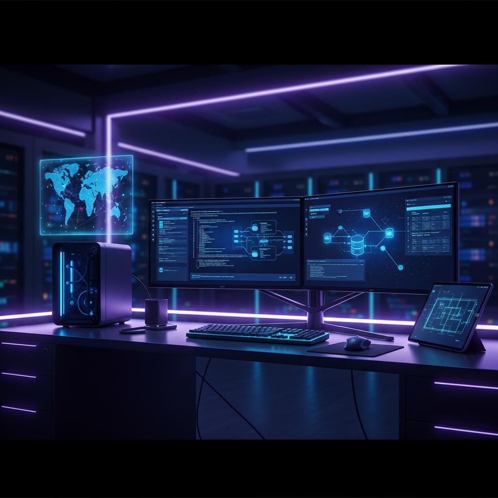 Ilustração técnica representando tecnologia relacionado a Qual Banco de Dados Escolher: PostgreSQL, MySQL ou