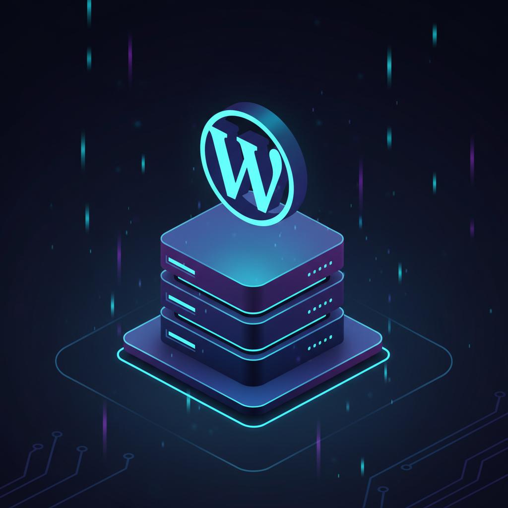Ilustração técnica representando tecnologia relacionado a WordPress: O Guia Definitivo de Performance e Segu incluindo vps
