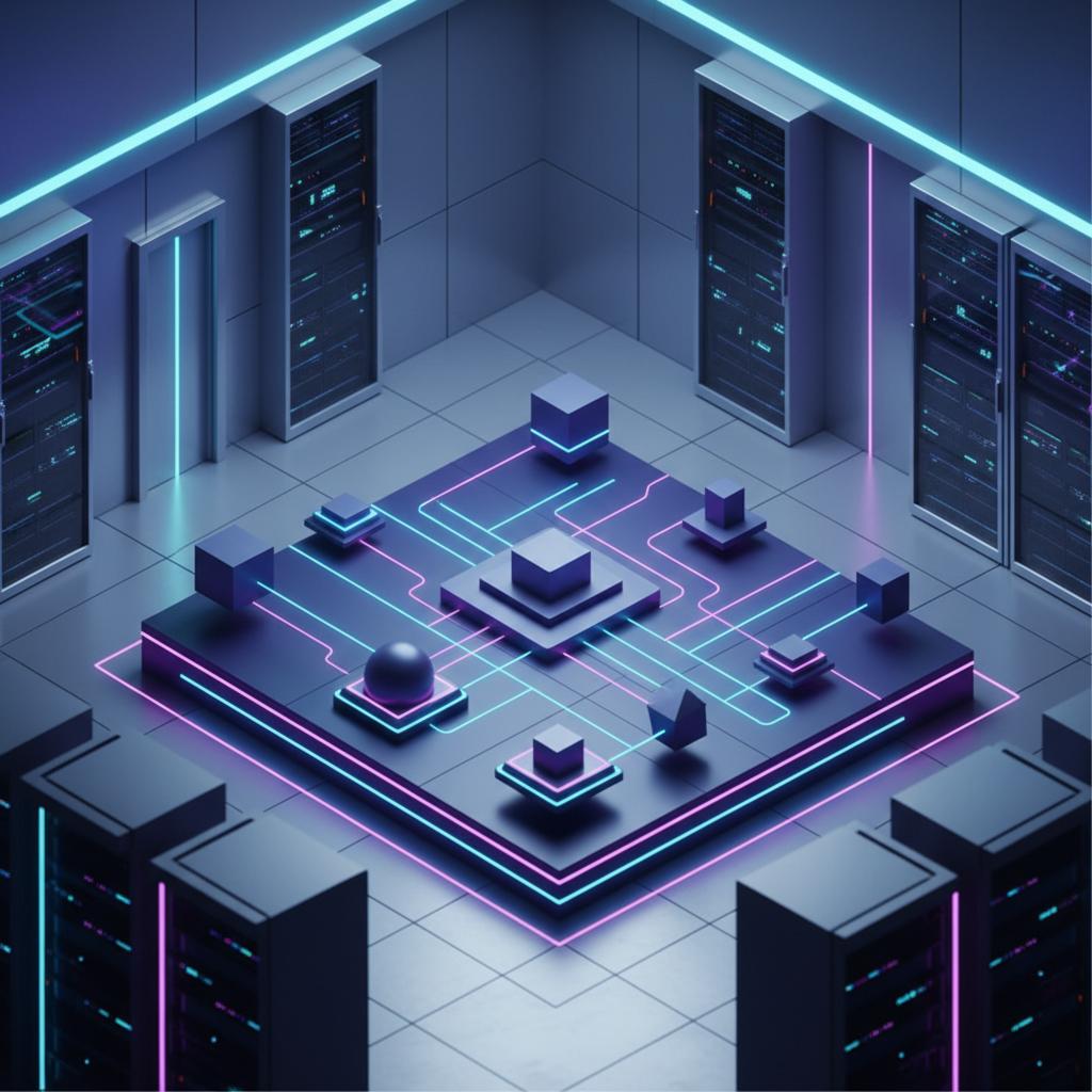 Ilustração técnica representando tecnologia relacionado a N8N: O Guia Definitivo para Automação de Workflows