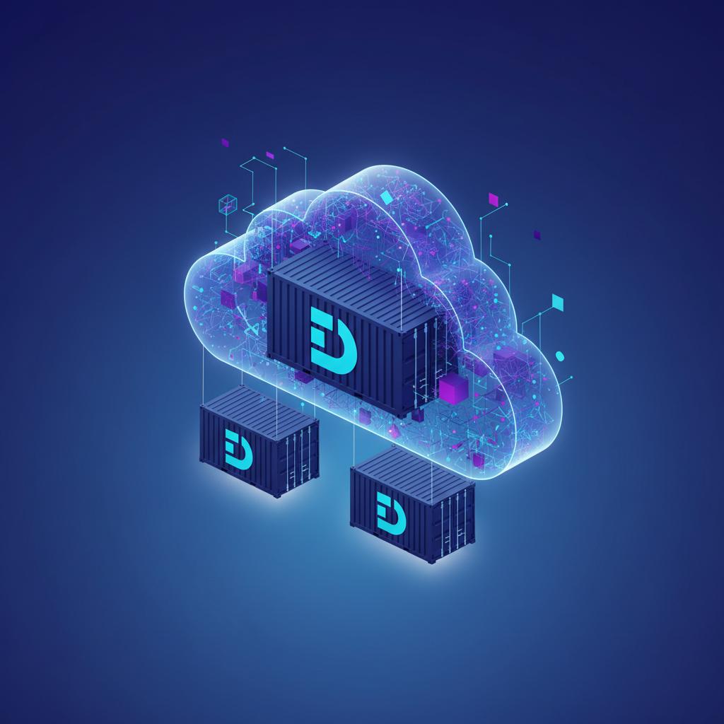 Ilustração técnica representando tecnologia relacionado a Docker: O Guia Definitivo para Containers e DevOps
