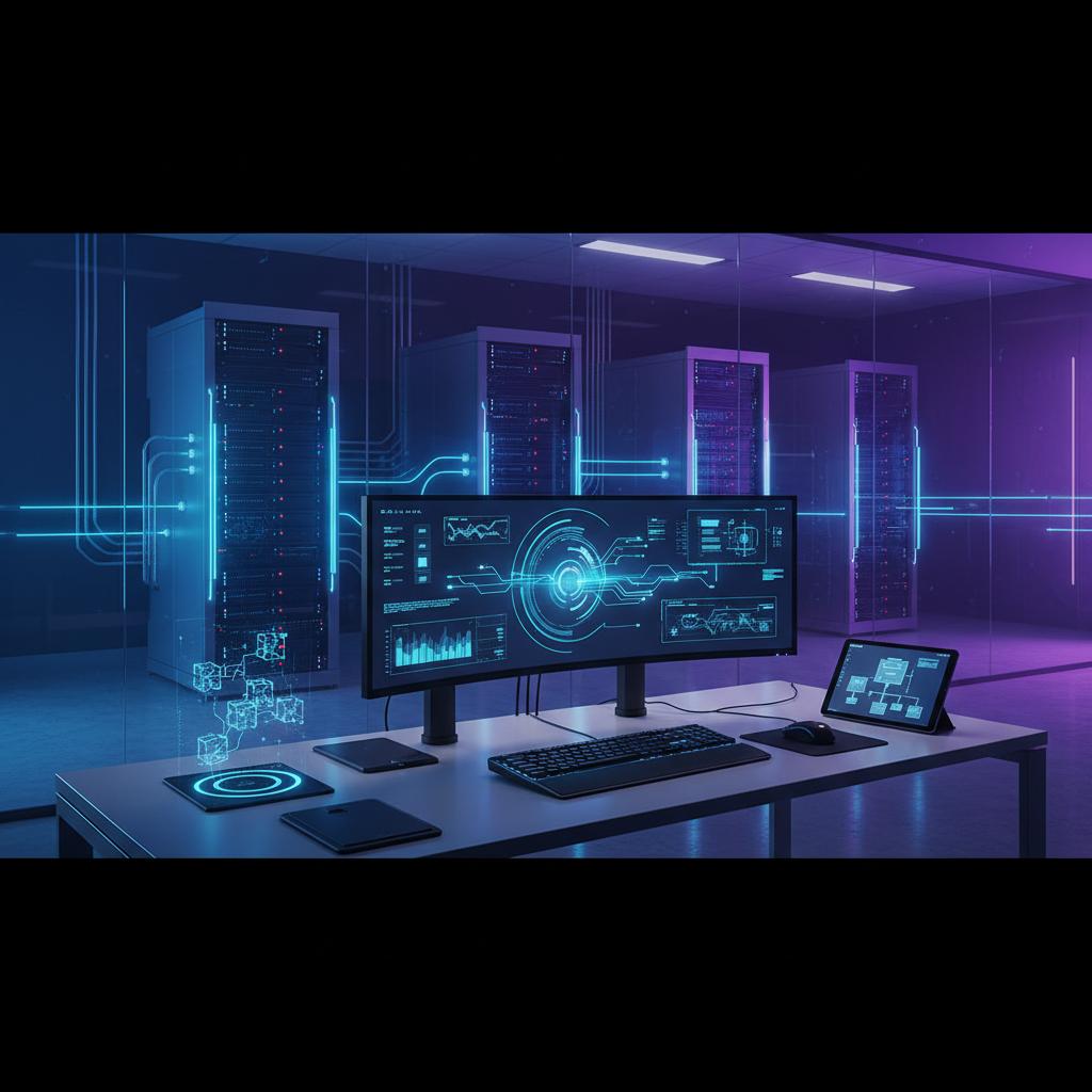 Ilustração técnica representando tecnologia relacionado a N8N: O Guia Definitivo para Automação e Workflows 