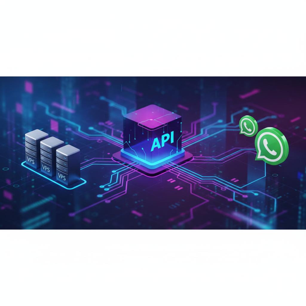 Ilustração técnica representando tecnologia relacionado a Evolution API: O Guia Definitivo para Automação no incluindo Wha...