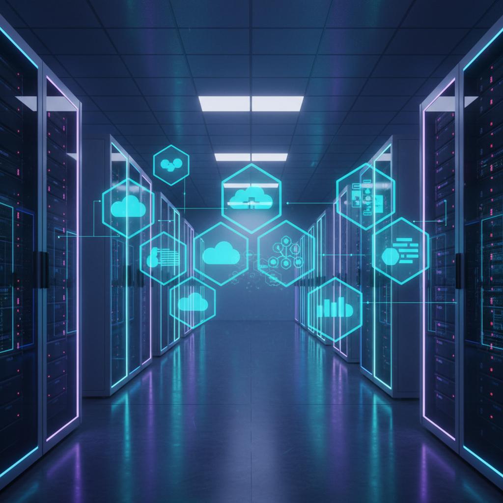 Ilustração técnica representando tecnologia relacionado a O que é Docker? Guia Prático de Containers e DevOp