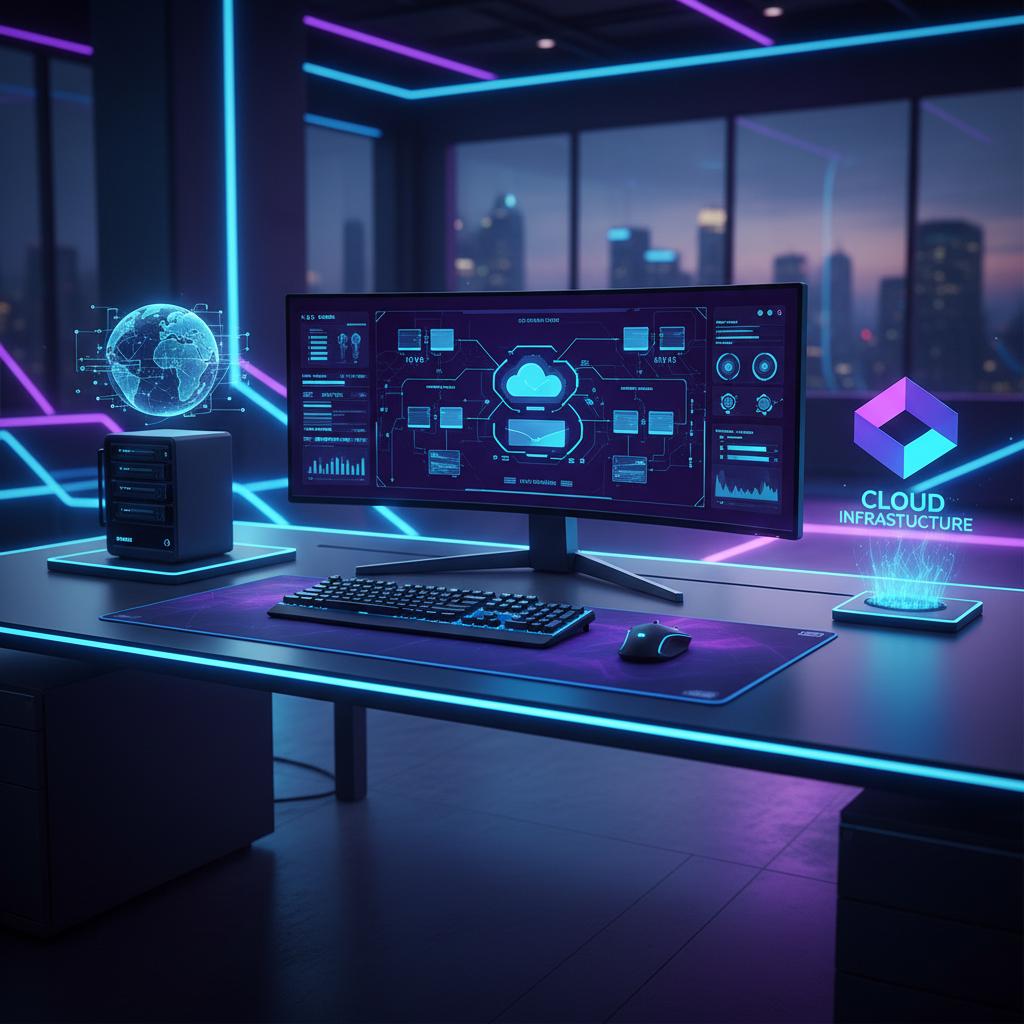 Ilustração técnica representando tecnologia relacionado a VPS: O Guia Definitivo de Hospedagem Cloud para 20 incluindo Ser...