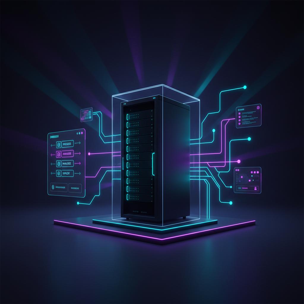 Ilustração técnica representando tecnologia relacionado a N8N: O Guia Definitivo para Automação e Workflows  incluindo aut...