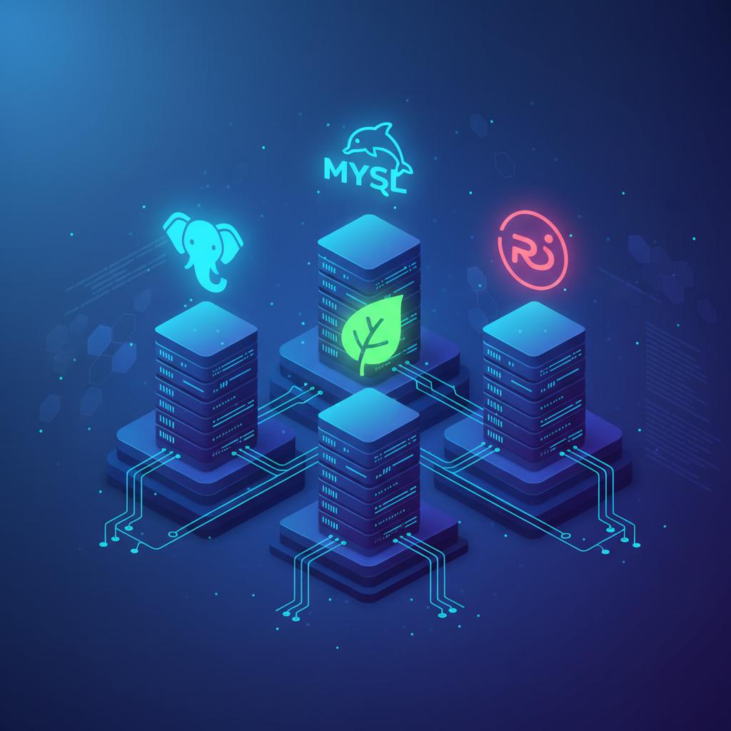 Ilustração técnica representando tecnologia relacionado a Guia de Bancos de Dados: Como Escolher o Ideal par incluindo Pos...