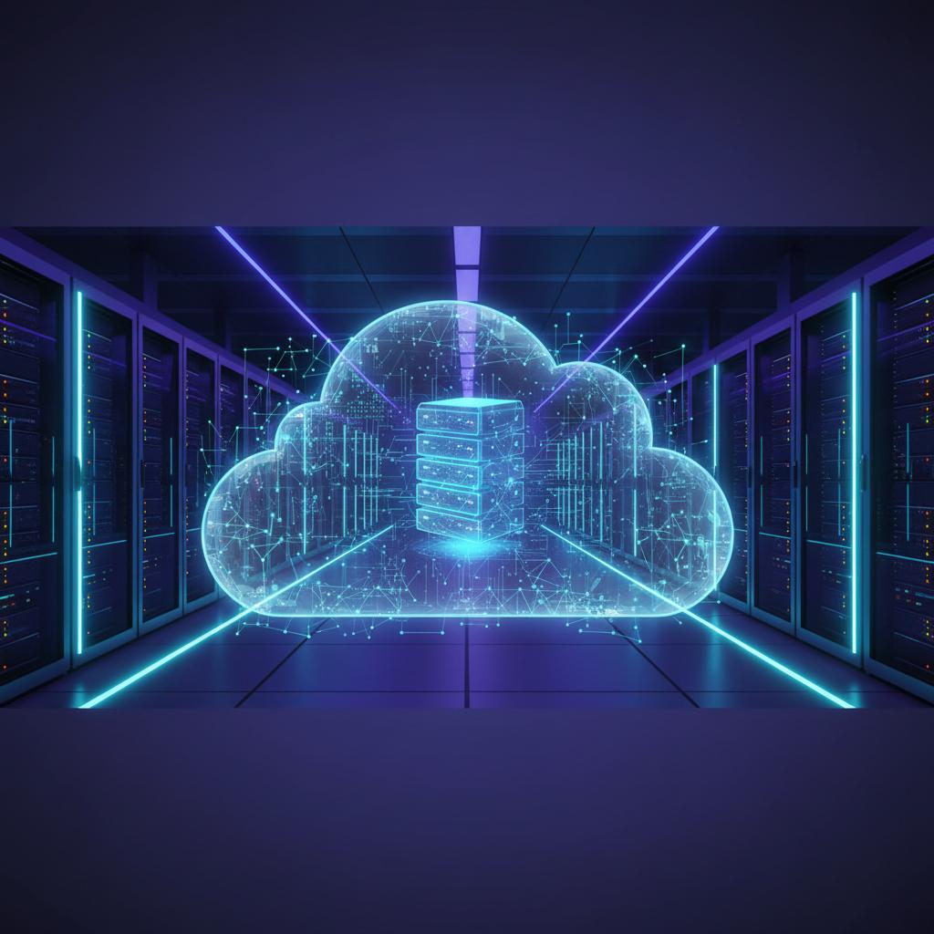 Ilustração técnica representando tecnologia relacionado a O que é VPS? Guia Definitivo de Servidor Virtual e