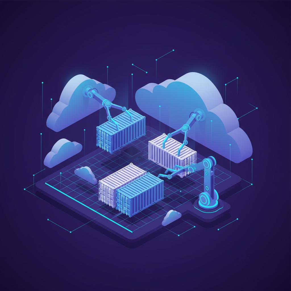 Ilustração técnica representando tecnologia relacionado a O que é Docker? Guia Definitivo de Containers e De
