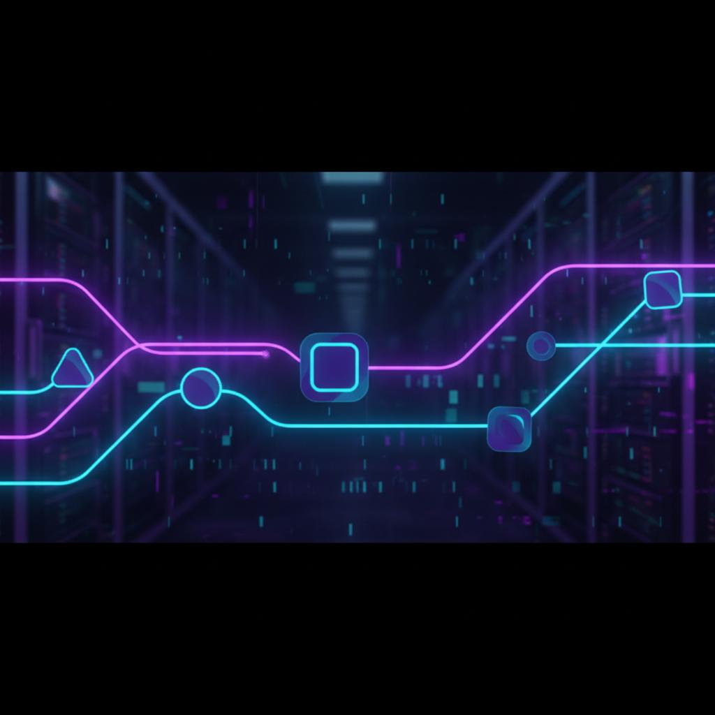 Ilustração técnica representando tecnologia relacionado a N8N: O Guia Definitivo para Automação e Workflows 