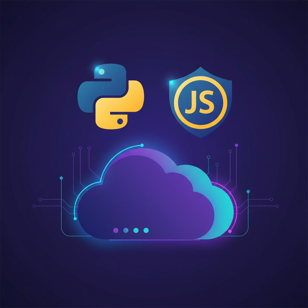 Ilustração técnica representando tecnologia relacionado a Guia de Programação 2026: Python vs JavaScript na 