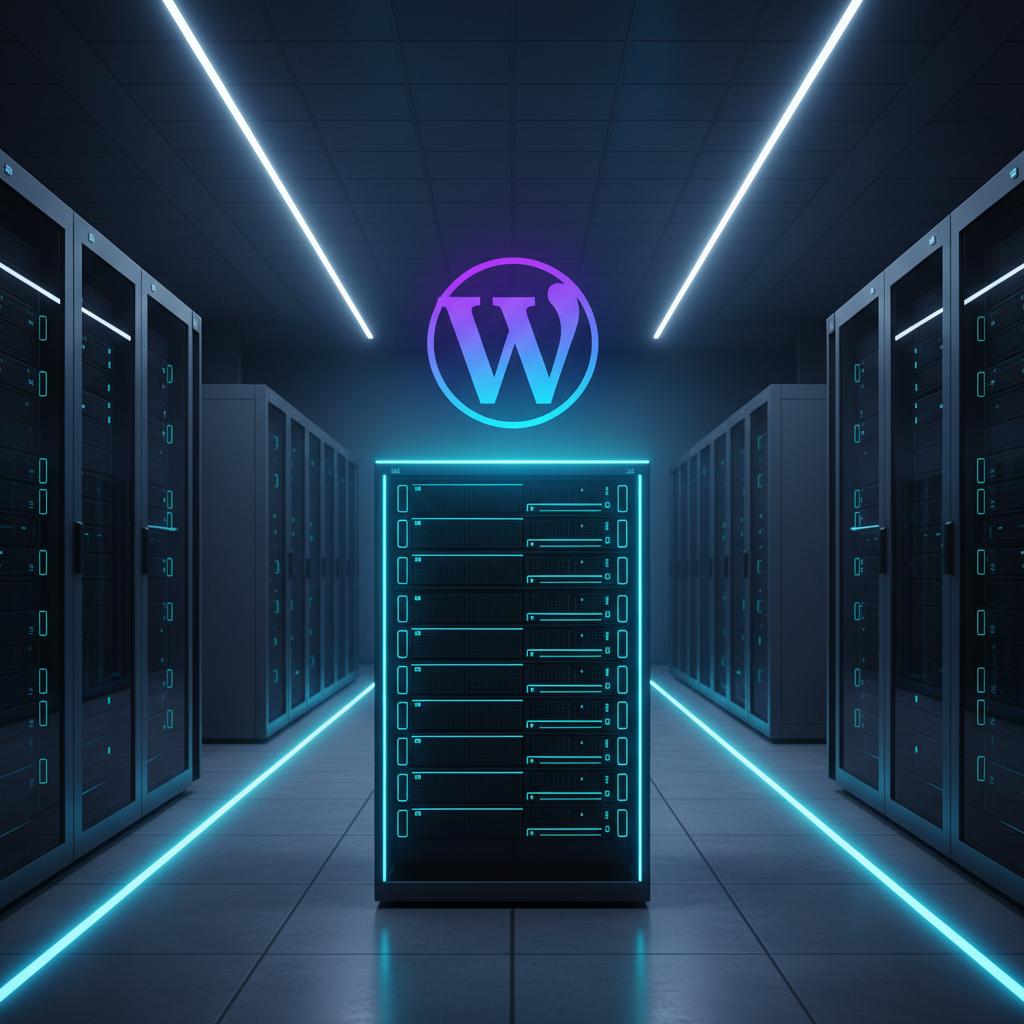 Ilustração técnica representando tecnologia relacionado a WordPress: O Guia Definitivo de Performance e Segu incluindo VPS