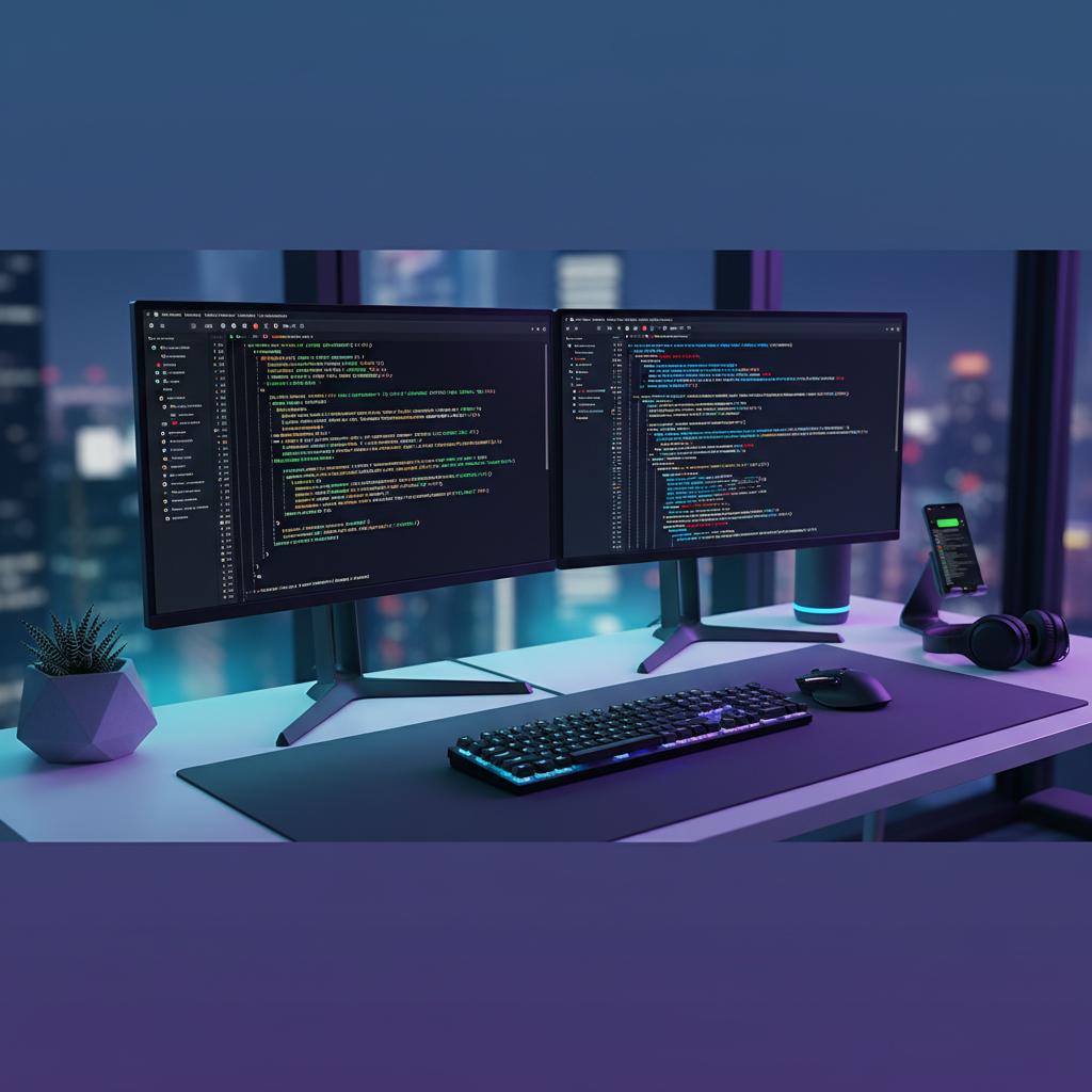 Ilustração técnica representando tecnologia relacionado a Guia de Programação 2026: Python vs JavaScript na 