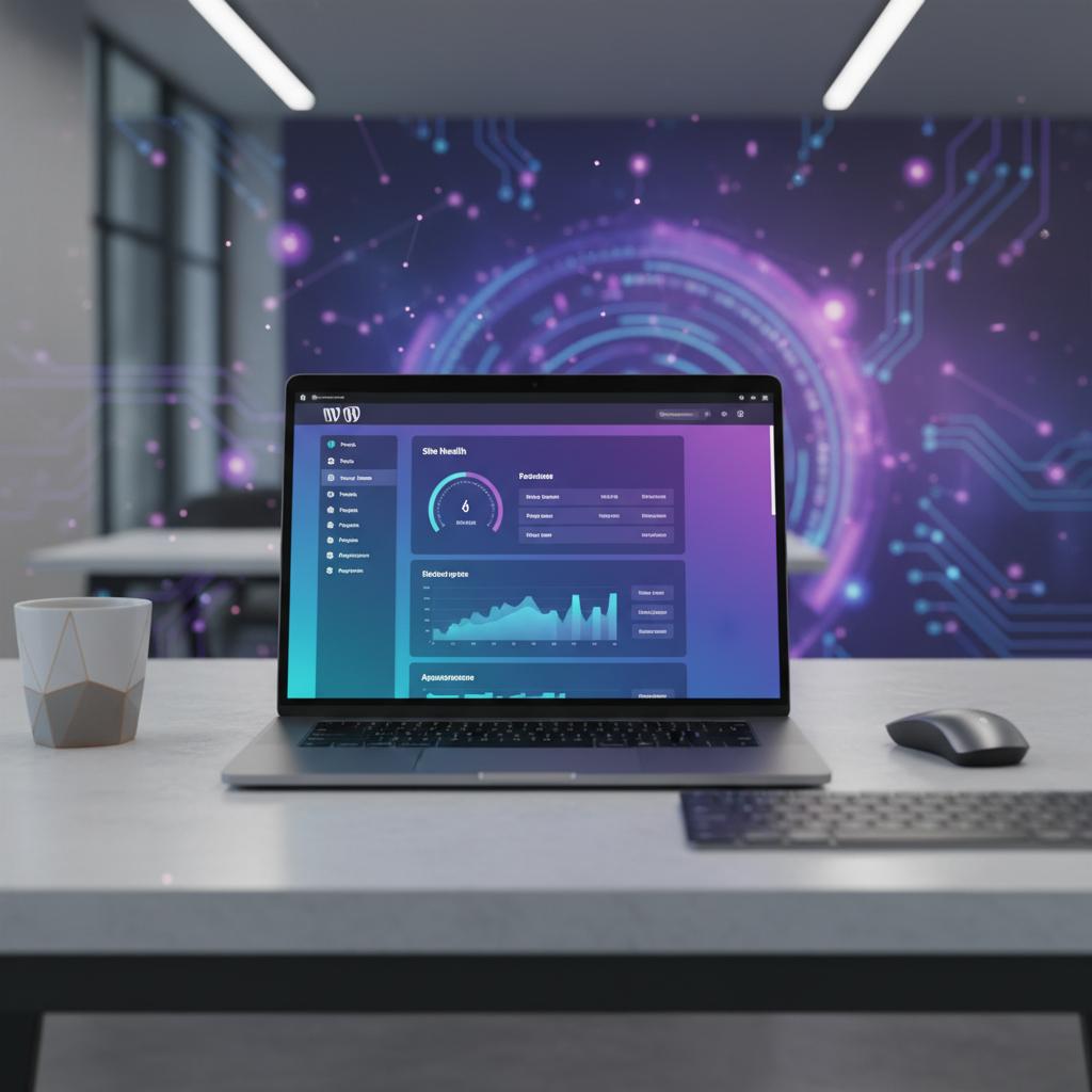 Ilustração técnica representando tecnologia relacionado a WordPress: O Guia Definitivo de Performance e Segu incluindo CMS