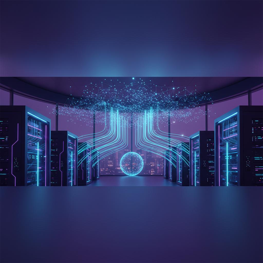 Ilustração técnica representando tecnologia relacionado a O que é VPS? Guia Definitivo de Servidor Virtual e