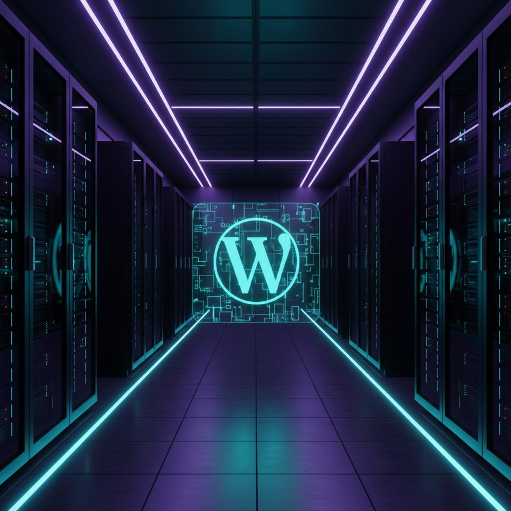 Ilustração técnica representando tecnologia relacionado a WordPress: O Guia Definitivo de Performance e Segu incluindo VPS