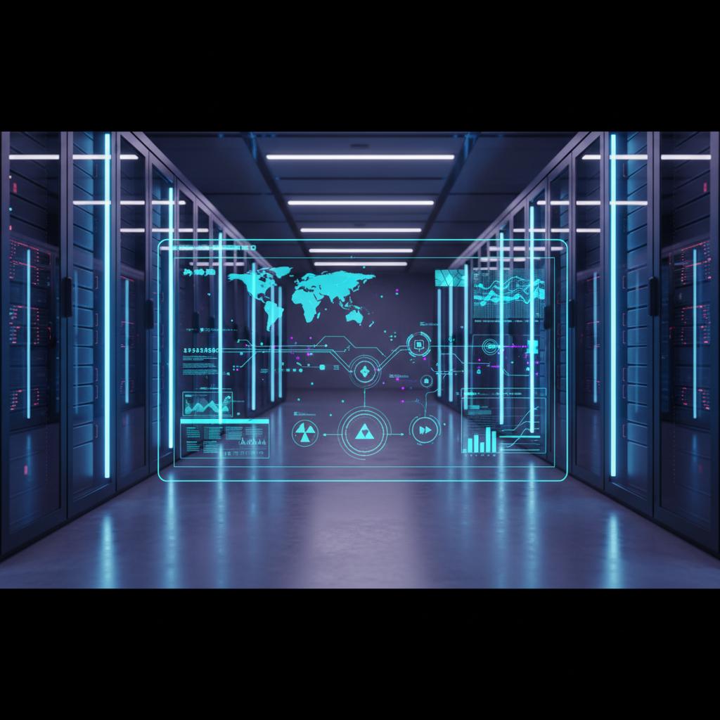 Ilustração técnica representando tecnologia relacionado a O que é VPS? Guia Definitivo de Servidor Virtual e incluindo Clo...