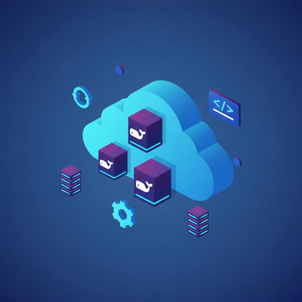 Ilustração técnica representando tecnologia relacionado a Docker na Prática: Guia Completo para Otimizar seu incluindo Con...