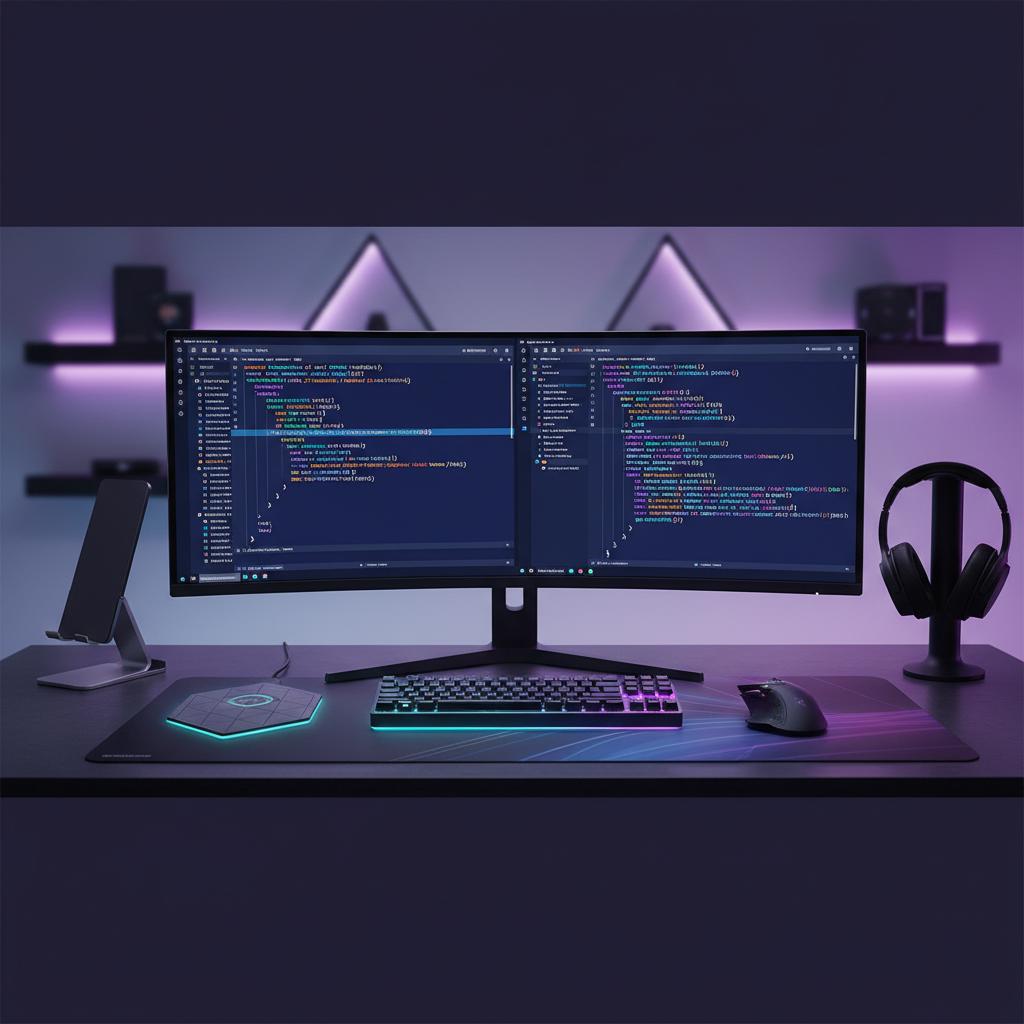 Ilustração técnica representando tecnologia relacionado a Guia de Programação 2026: Python vs JavaScript na 