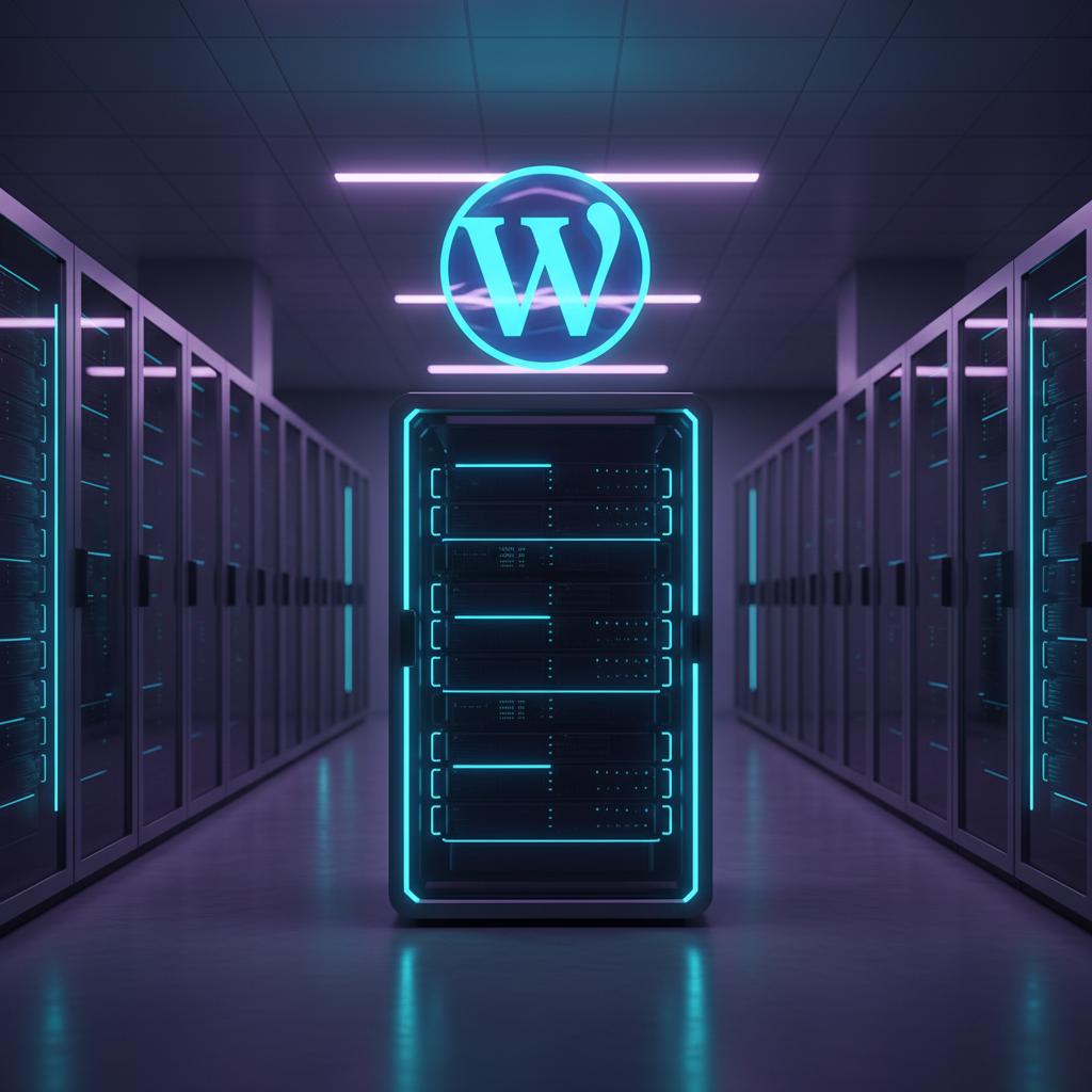 Ilustração técnica representando tecnologia relacionado a WordPress: O Guia Definitivo de Performance e Segu incluindo VPS