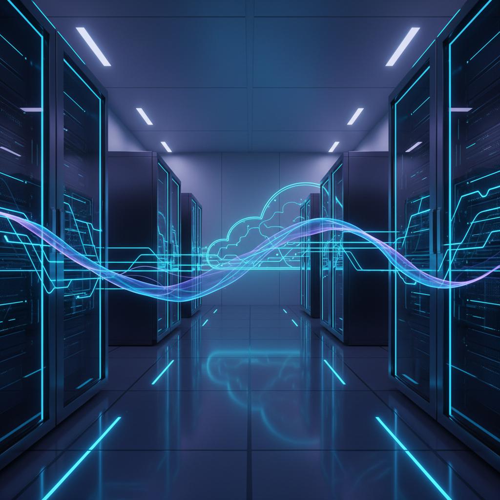 Ilustração técnica representando tecnologia relacionado a O que é VPS? Guia Definitivo de Hospedagem e Cloud incluindo Ser...
