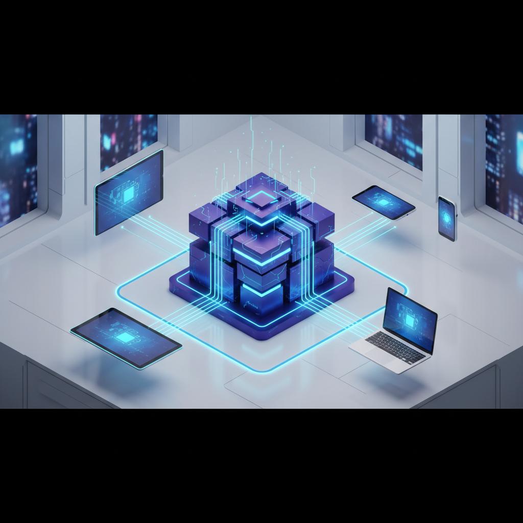 Ilustração técnica representando tecnologia relacionado a O que é VPS? Guia Definitivo sobre Servidor Virtua