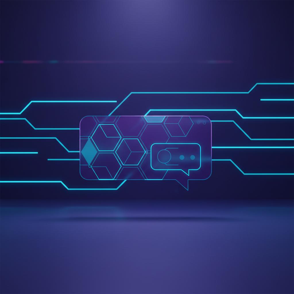 Ilustração técnica representando tecnologia relacionado a Como criar um Typebot de alta conversão: Guia Comp incluindo aut...