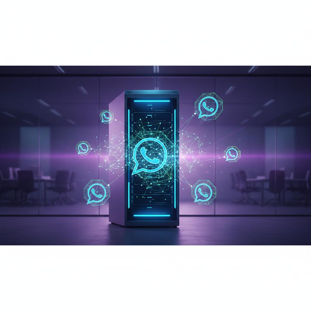 Ilustração técnica representando tecnologia relacionado a Evolution API: Guia Definitivo para Automação no W incluindo Wha...