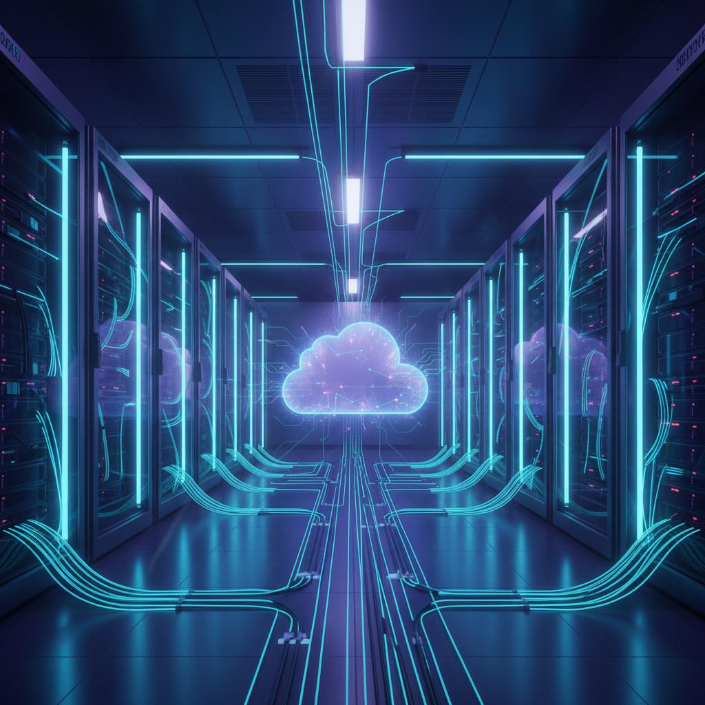 Ilustração técnica representando tecnologia relacionado a O que é VPS? Guia Definitivo de Servidor Virtual e