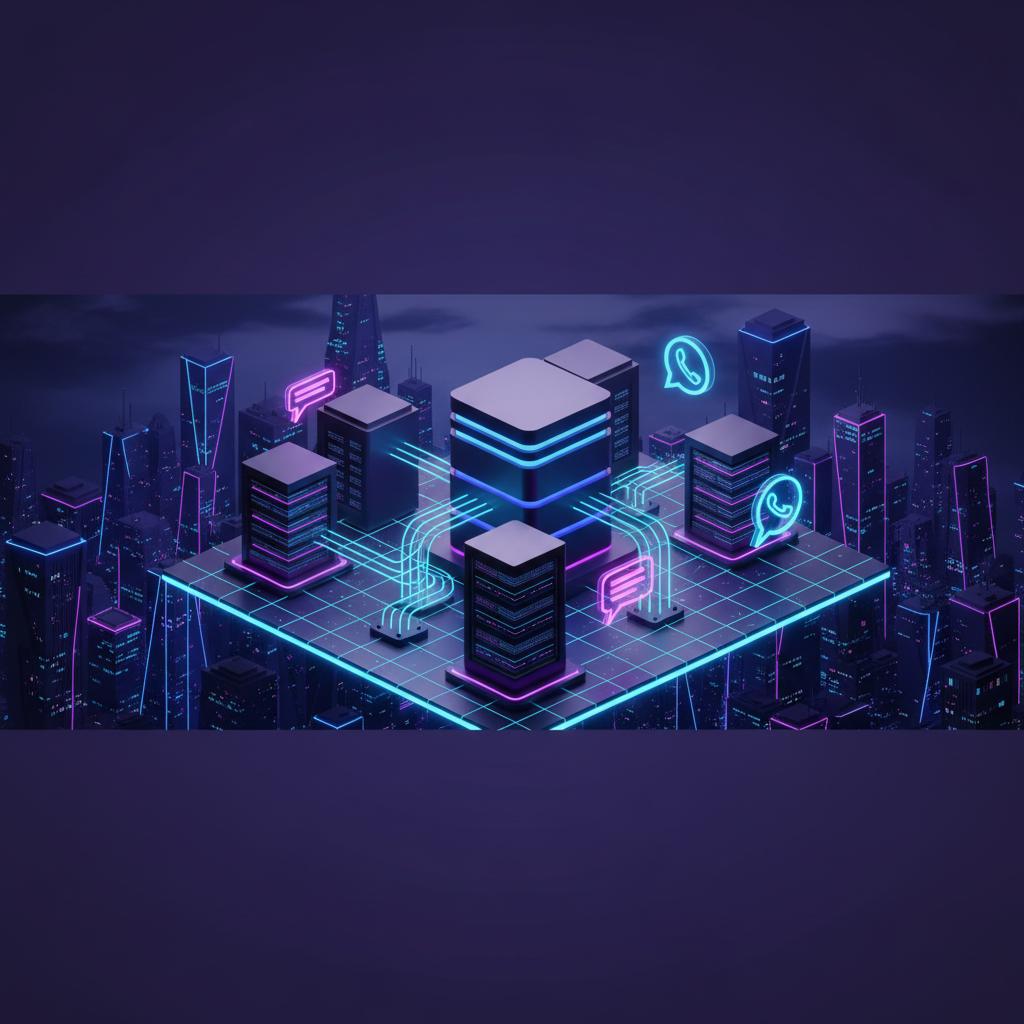 Ilustração técnica representando tecnologia relacionado a Evolution API: O Guia Definitivo para Automação no incluindo Wha...